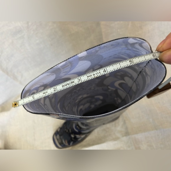 Emilio Pucci Designer Rain Boots Rubber Brand Signature ornament print sz 35 6” - Picture 7 of 12